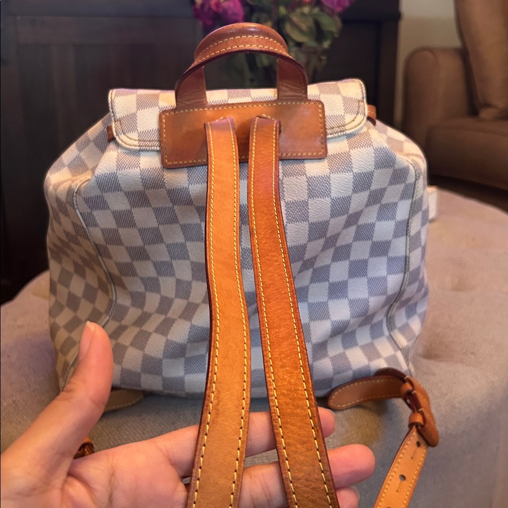 Louis Vuitton Damier Azur Canvas Sperone Backpack & Damier Azur Organizer - Picture 7 of 17